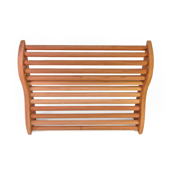 Cedar sauna pillow front