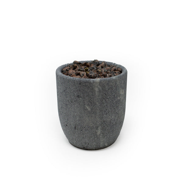 Soapstone sauna fountain on white background