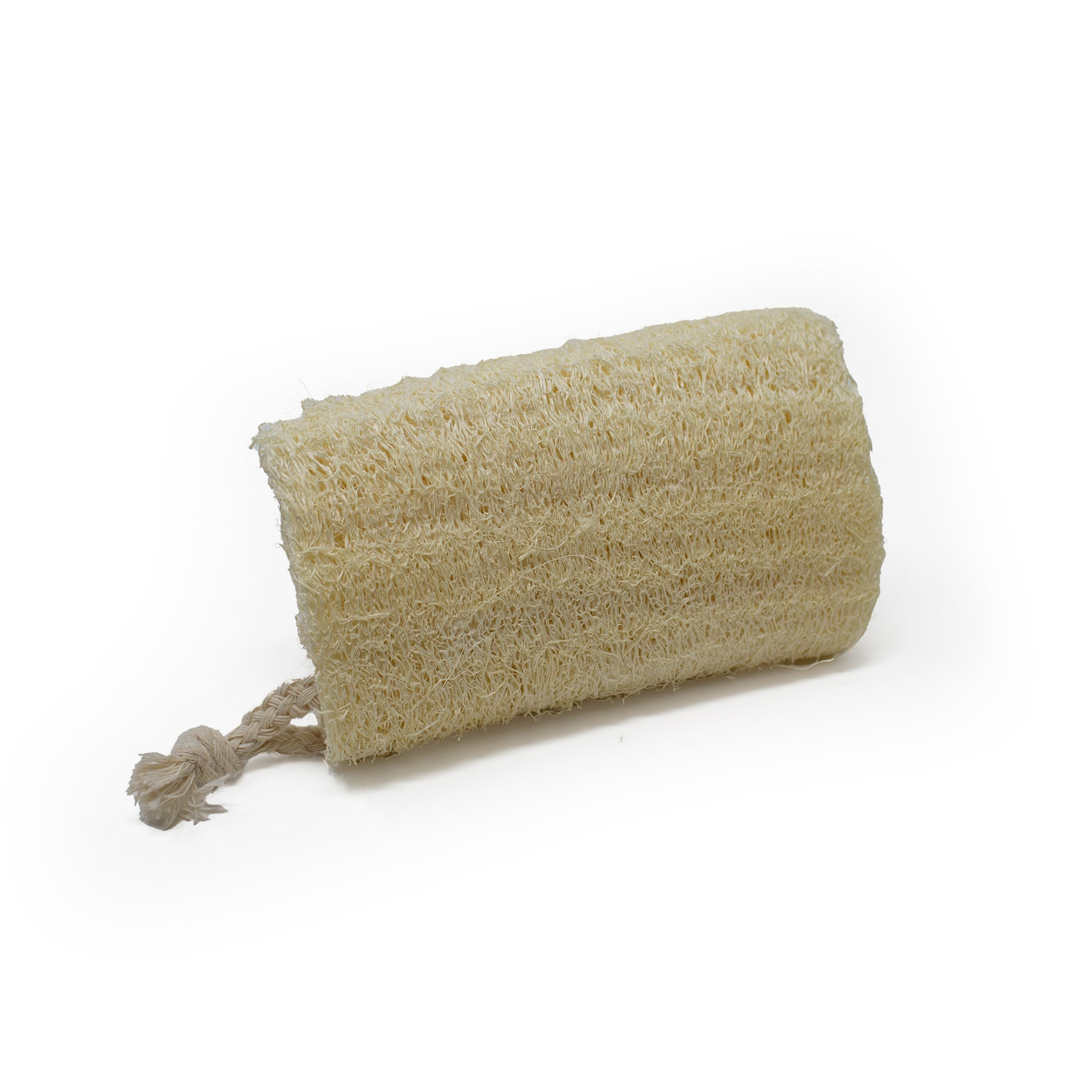 loofah on white background